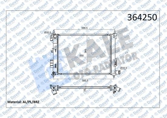 Hyundai Bayon / İ20 Active Mt [Brazing] (500x368x16)Su Radyatörü